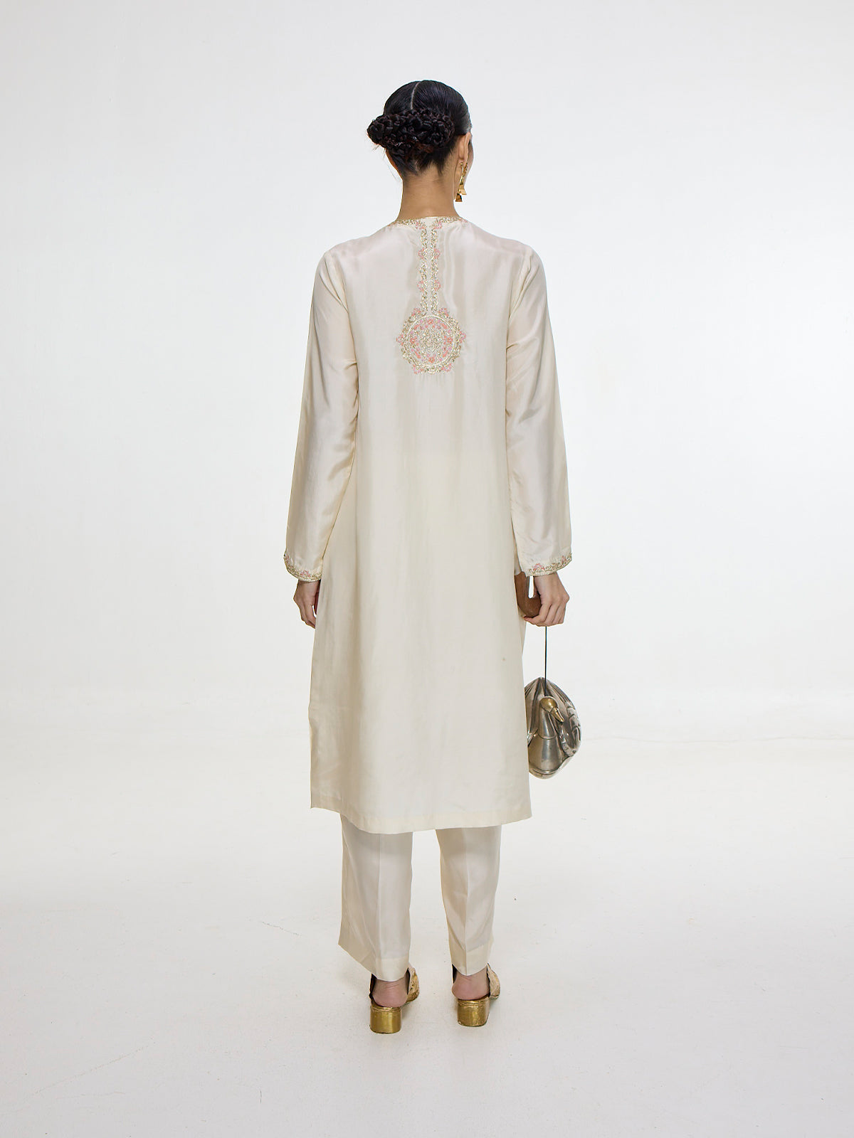 Handwoven White Kurta Set