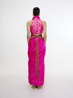 Handwoven Hot Pink Kadhwa Banarasi Saree