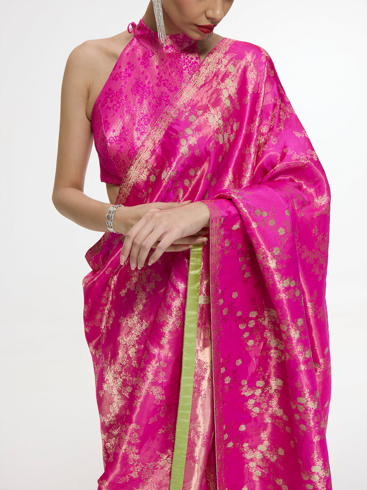 Handwoven Deep Pink Saree