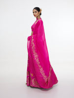 Handwoven Fuchsia Lehenga Set