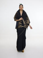 Handwoven Onyx  Silk Shawl