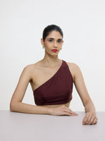 Handwoven Burgundy Blouse