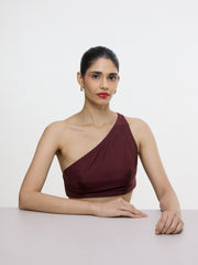 Handwoven Burgundy Blouse