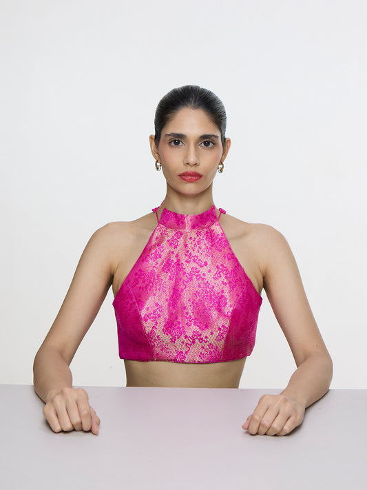 Handwoven Fuchsia Blouse