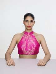 Handwoven Fuchsia Blouse