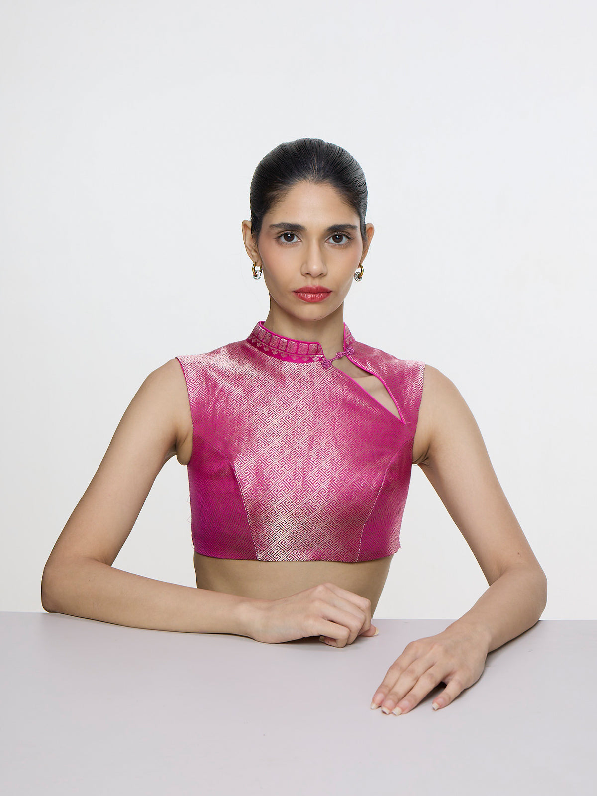 Handwoven Hot Pink Blouse