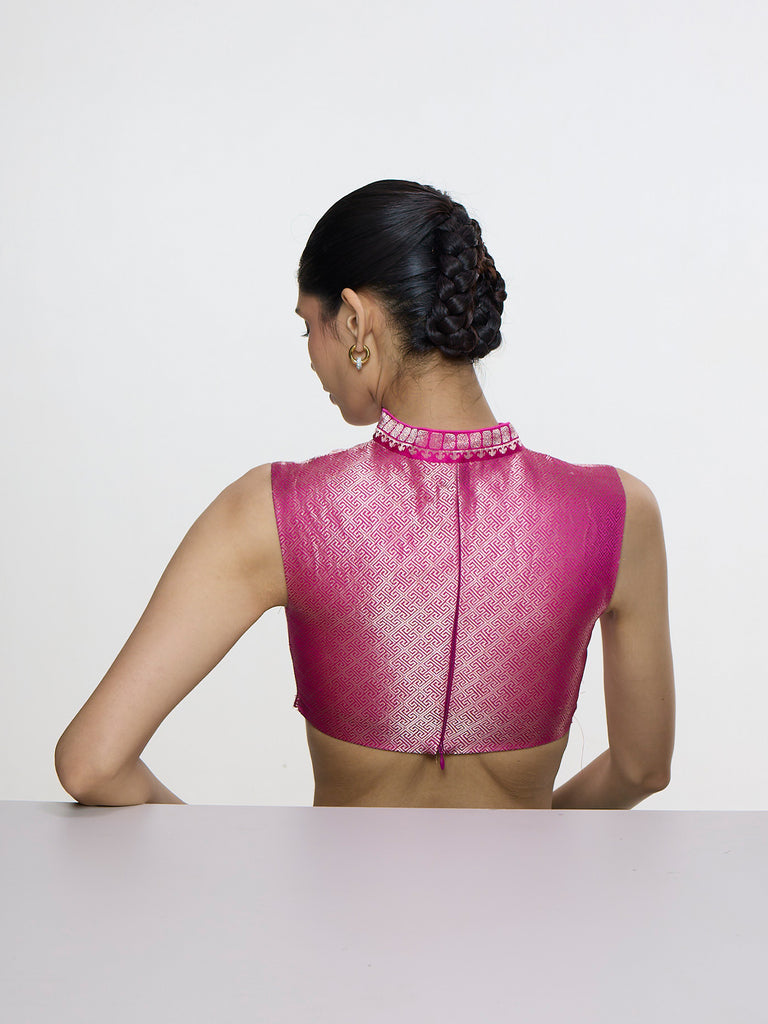 Handwoven Hot Pink Blouse