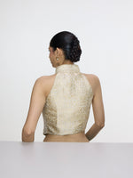 Handwoven Ivory-Gold Blouse