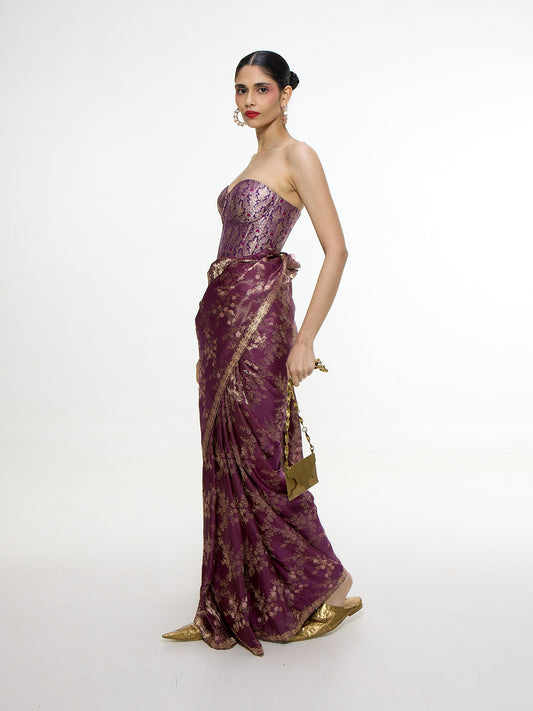 Handwoven Cocoa Brown Saree