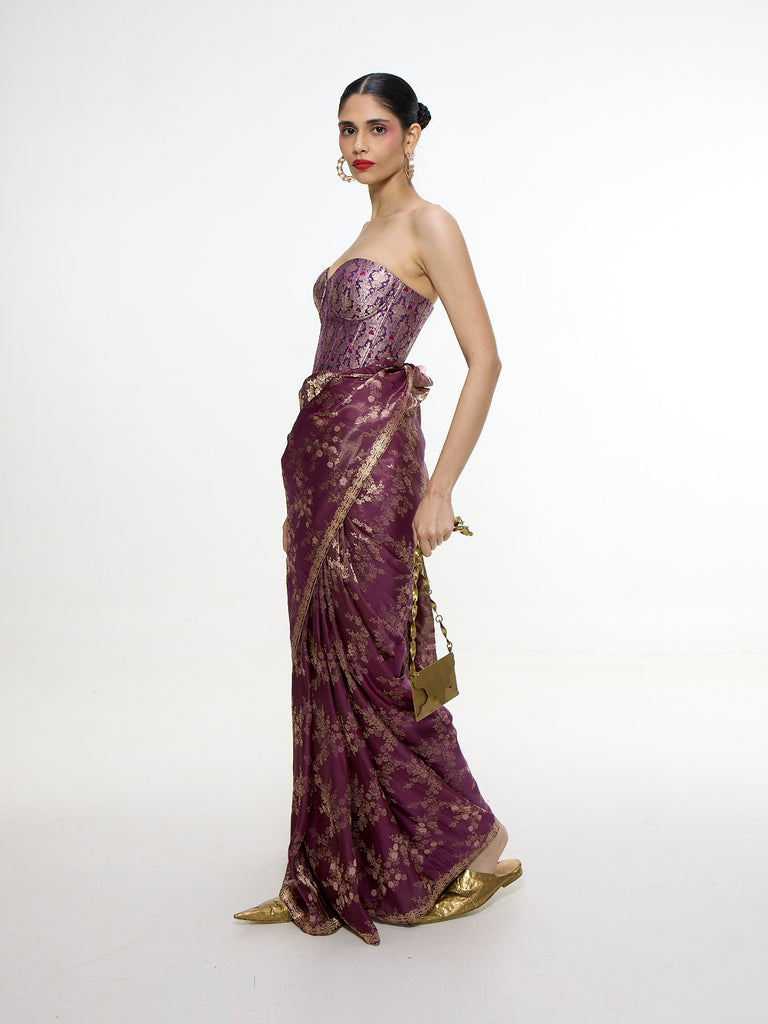 Handwoven Cocoa Brown Saree