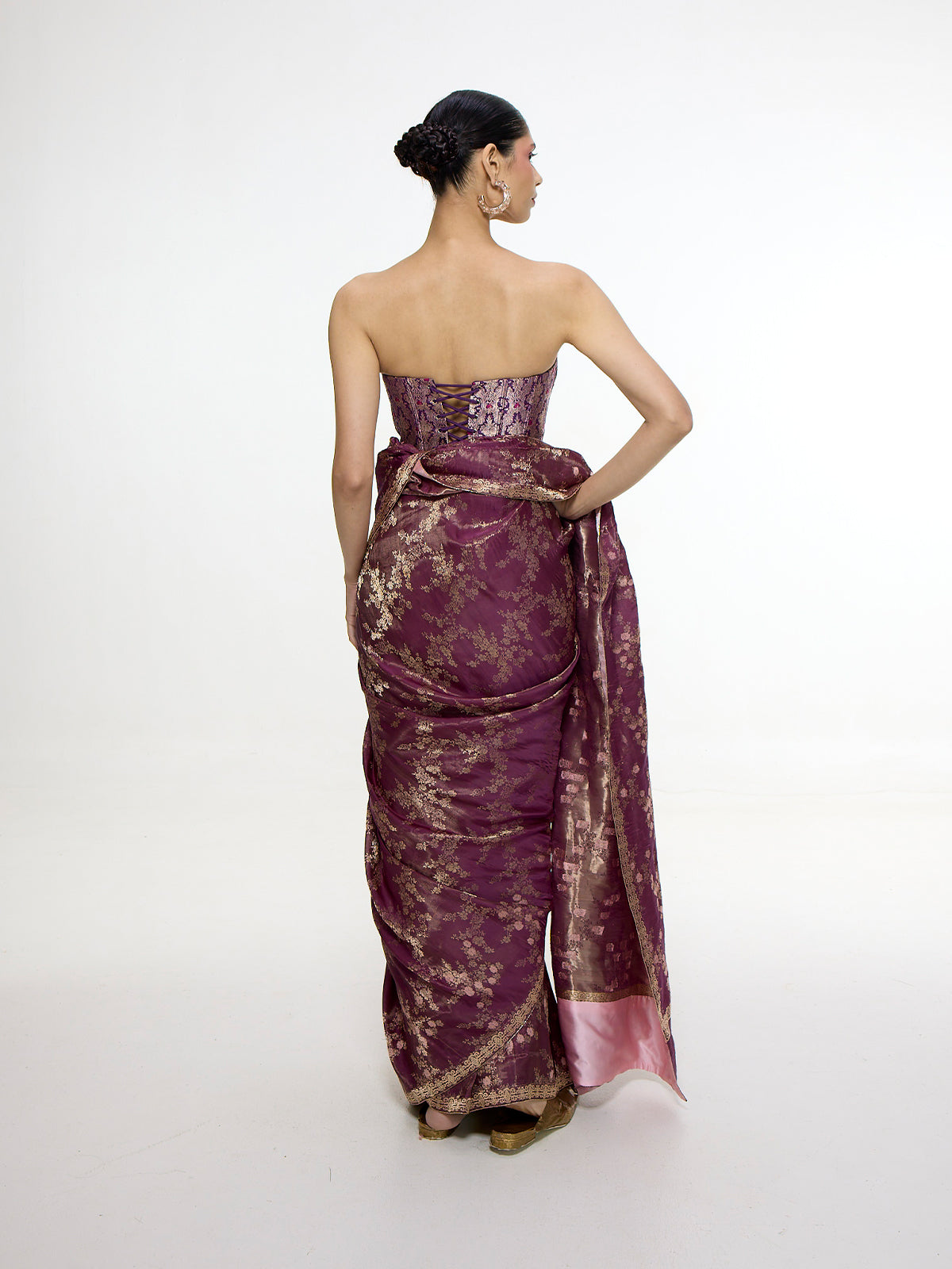 Handwoven Cocoa Brown Saree