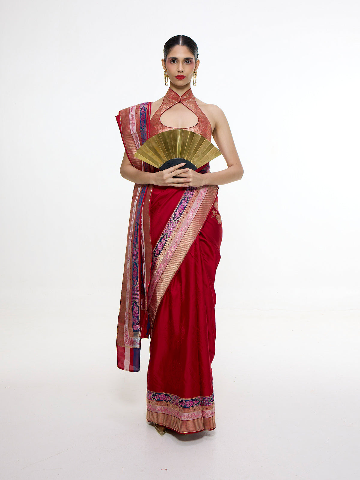 Handwoven Scarlet Red Saree