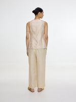 Handwoven Ivory Waistcoat Set