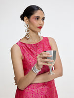 Handwoven Fuchsia Waistcoat Set