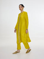 Handwoven Mustard Kurta Set