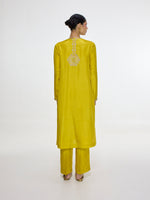 Handwoven Mustard Kurta Set