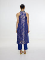 Handwoven Royal Blue Kurta Set