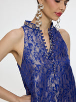 Handwoven Royal Blue Kurta Set