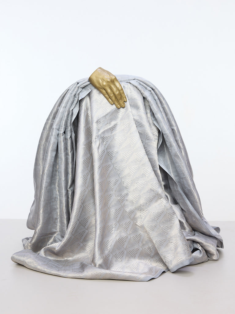 Handwoven Grey Emboss Fabric