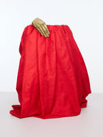 Handwoven Red Tanchoi Banarasi Fabric