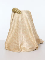 Handwoven Beige Silk Fabric
