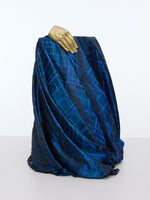 Handwoven Black Emboss Fabric