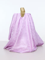 Handwoven Lavendar Tanchoi Banarasi Fabric