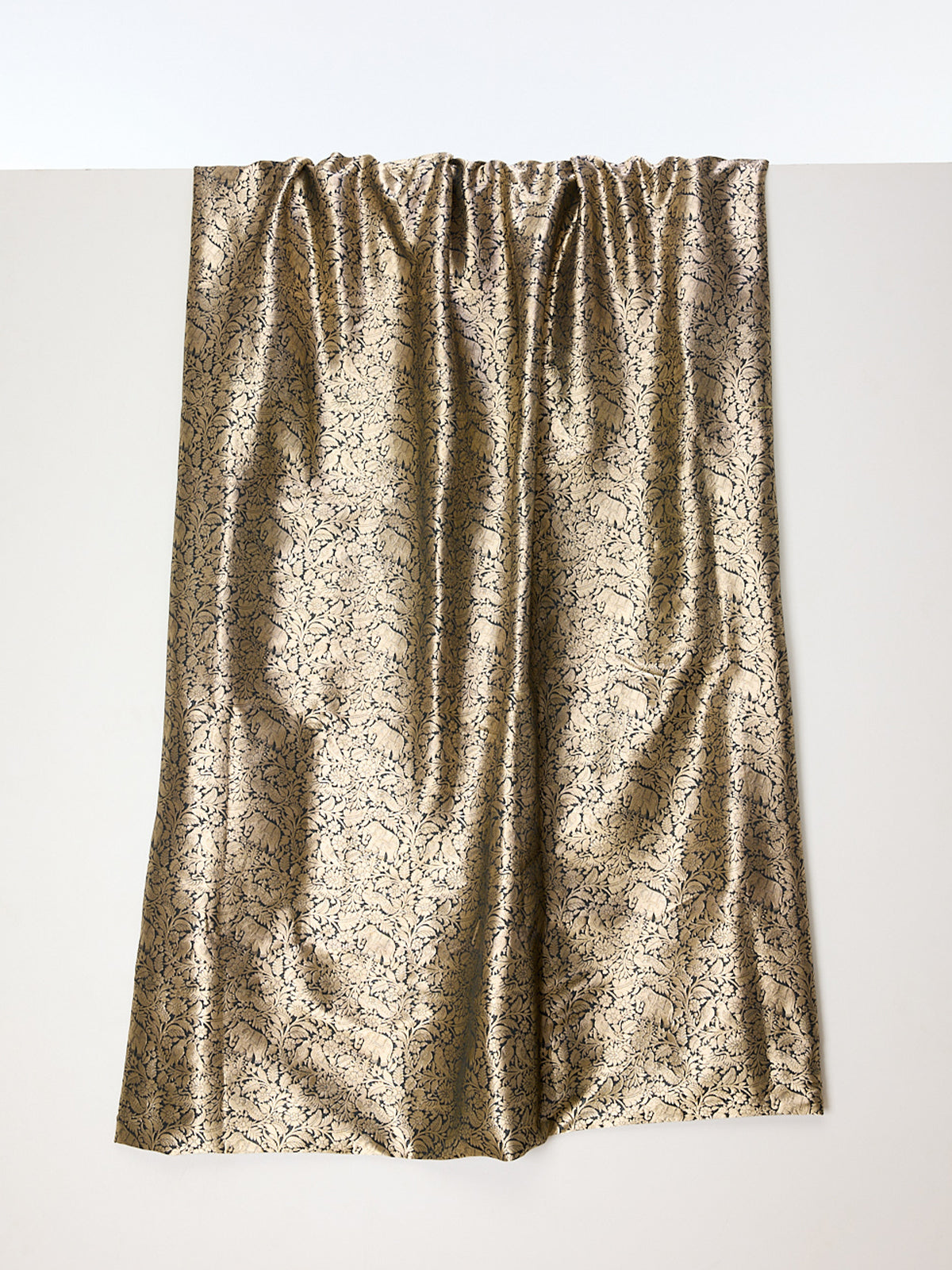 Handwoven Black & Grey Emboss Fabric