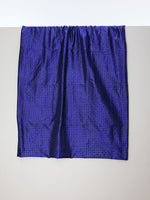 Handwoven Dark Blue Tanchoi Banarasi Fabric