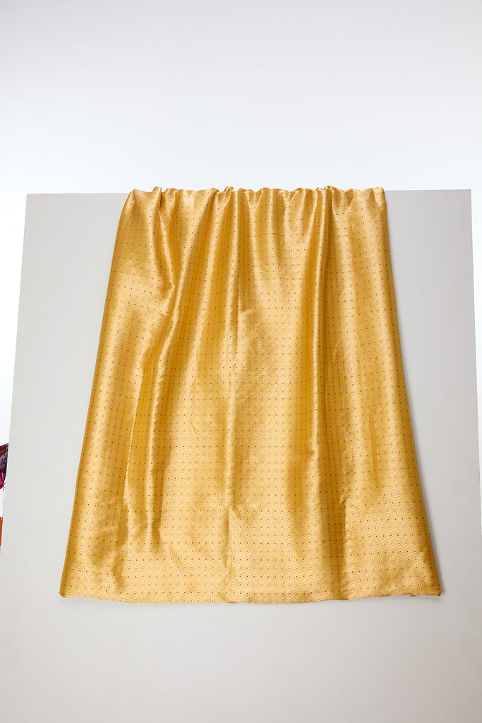 Handwoven Mustard Emboss Fabric