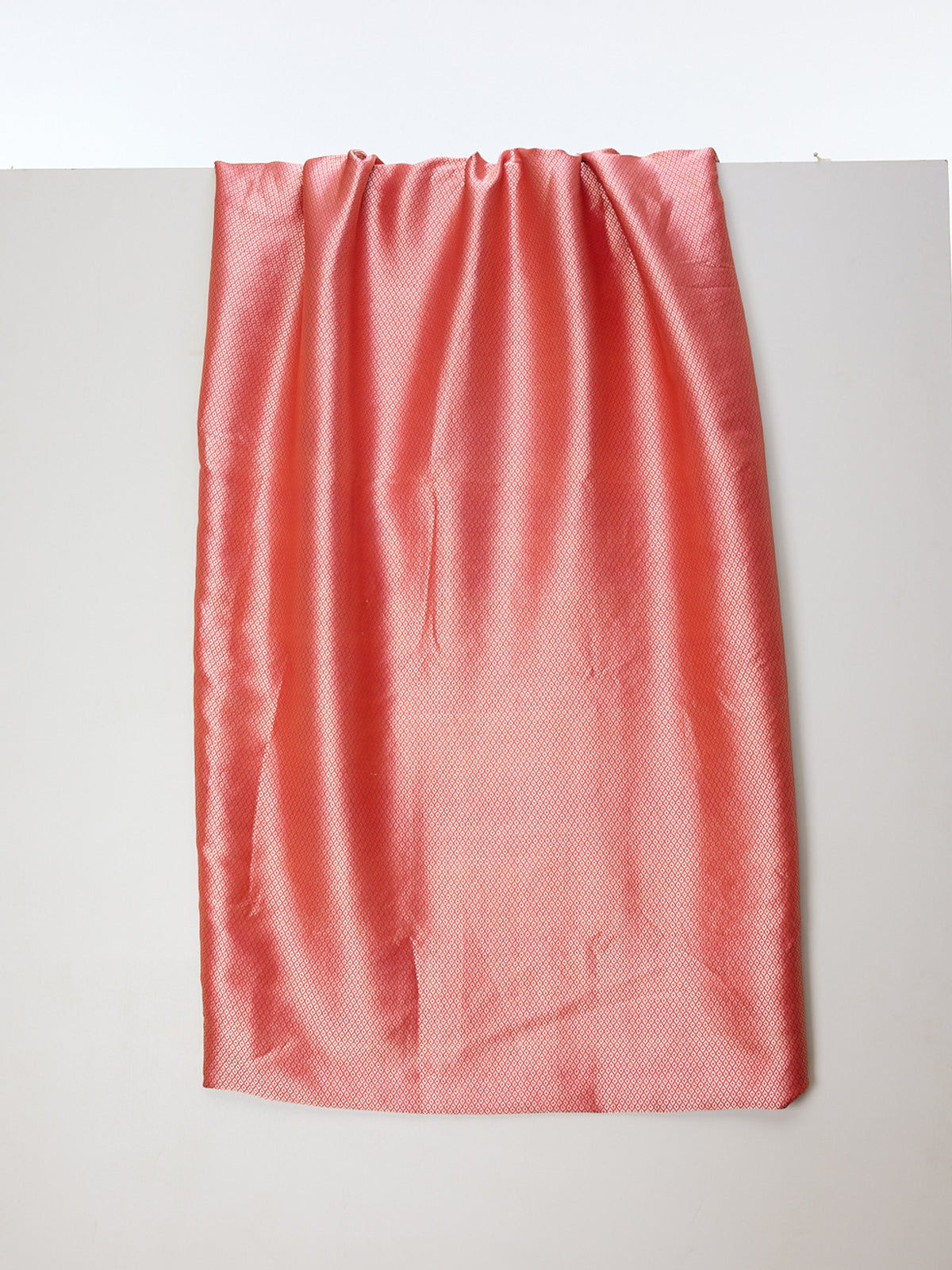 Handwoven Coral Emboss Fabric