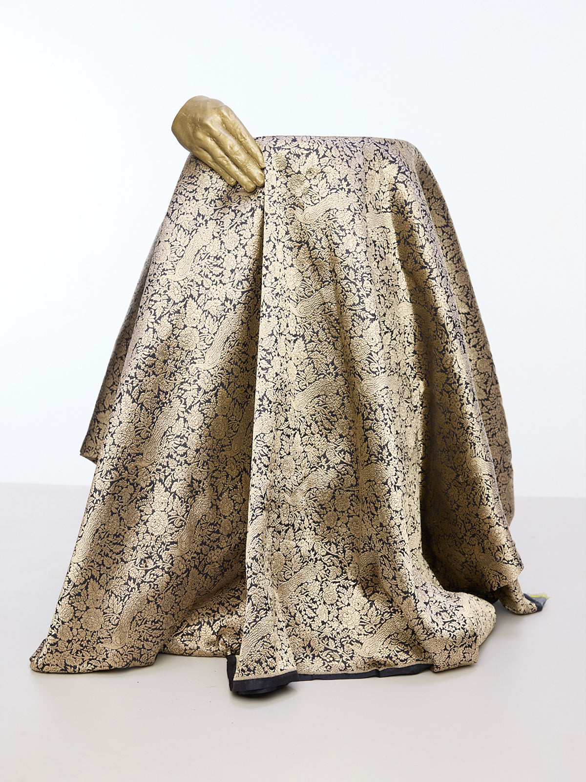 Handwoven Midnight Emboss Fabric