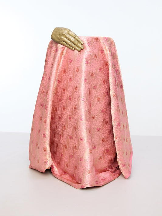 Handwoven Soft Rose Emboss Fabric