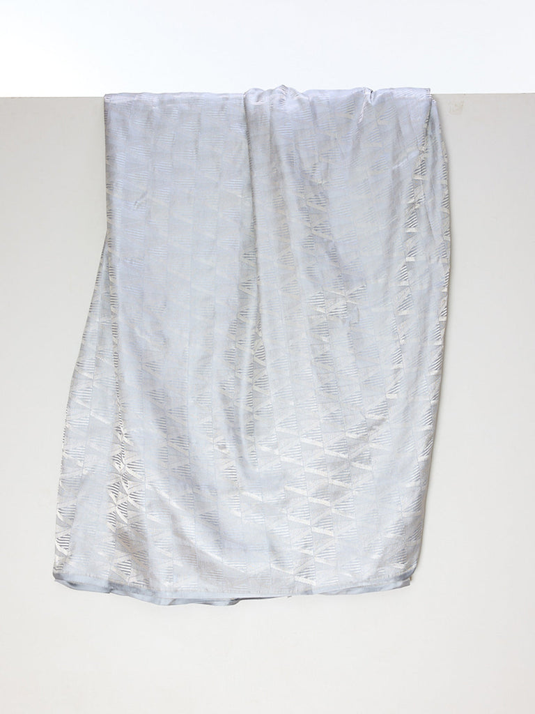 Handwoven Grey Emboss Fabric