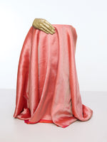 Handwoven Coral Emboss Fabric