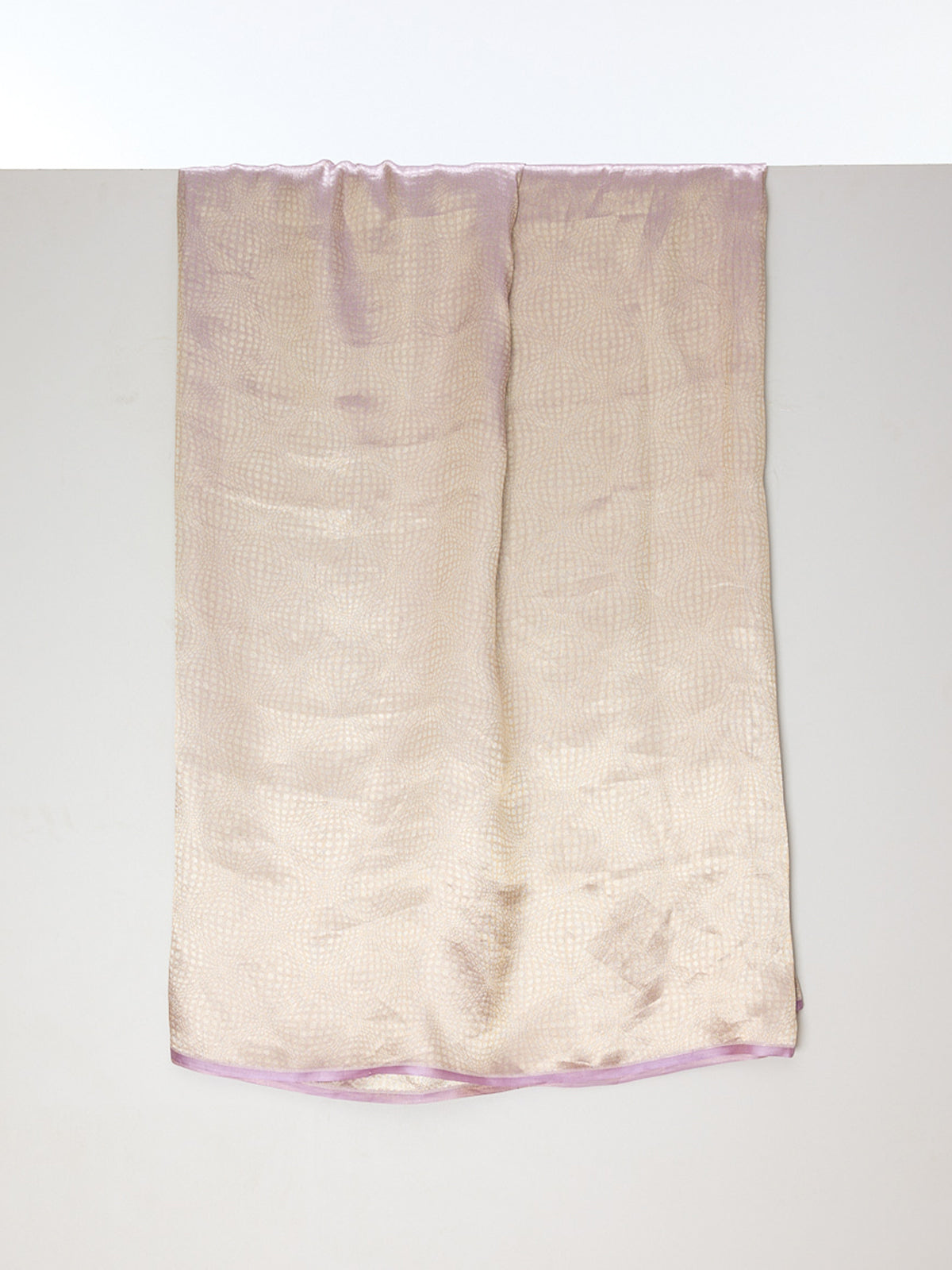 Handwoven Mauve Tissue Emboss Fabric