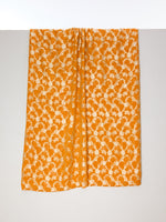 Handwoven Orange Banarasi Fabric