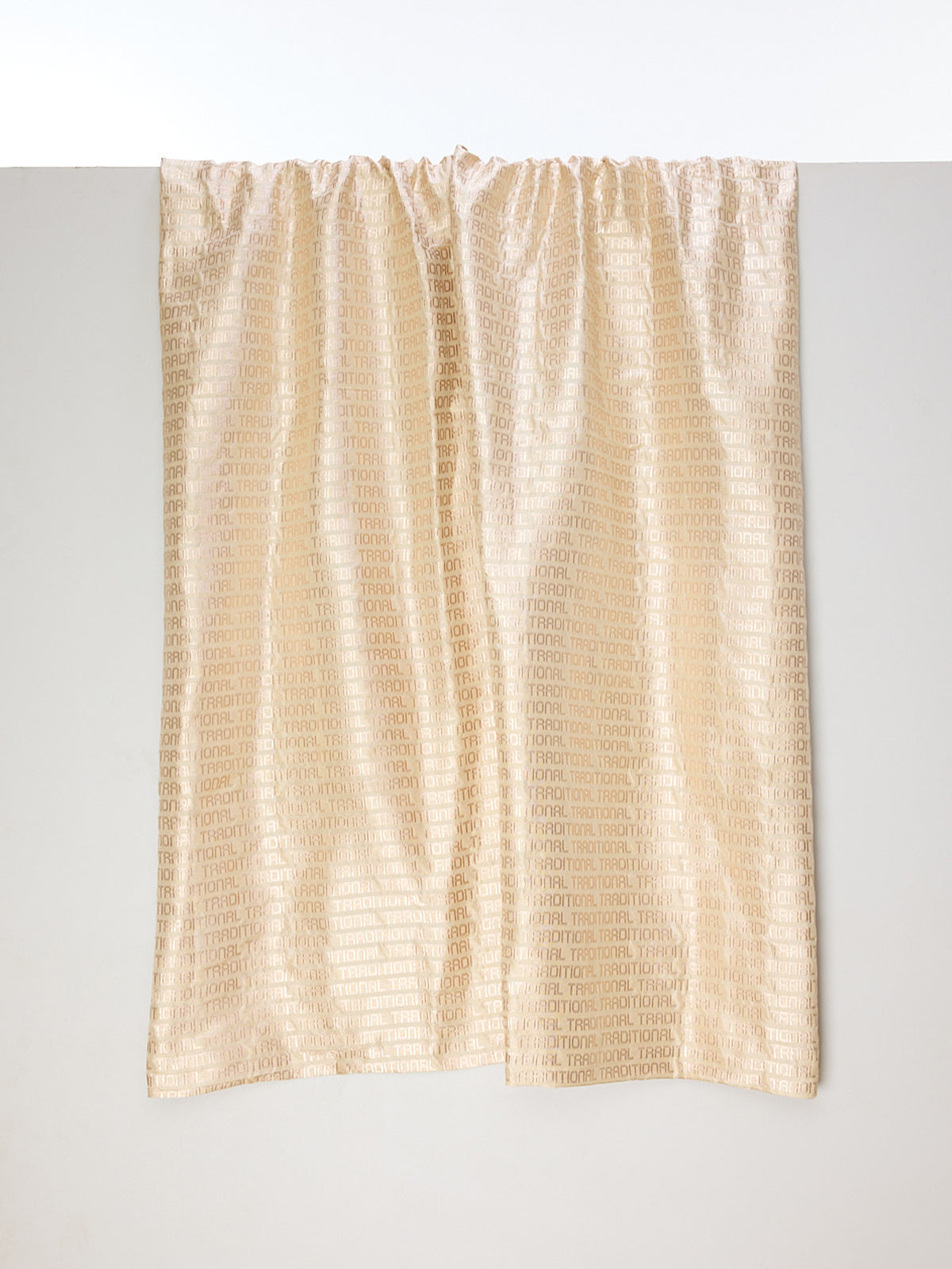 Handwoven Beige Silk Fabric