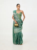 Handwoven Dark Green Corset