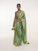 Handwoven Sea-Green Kanjivaram Saree