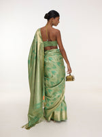 Handwoven Sea-Green Kanjivaram Saree