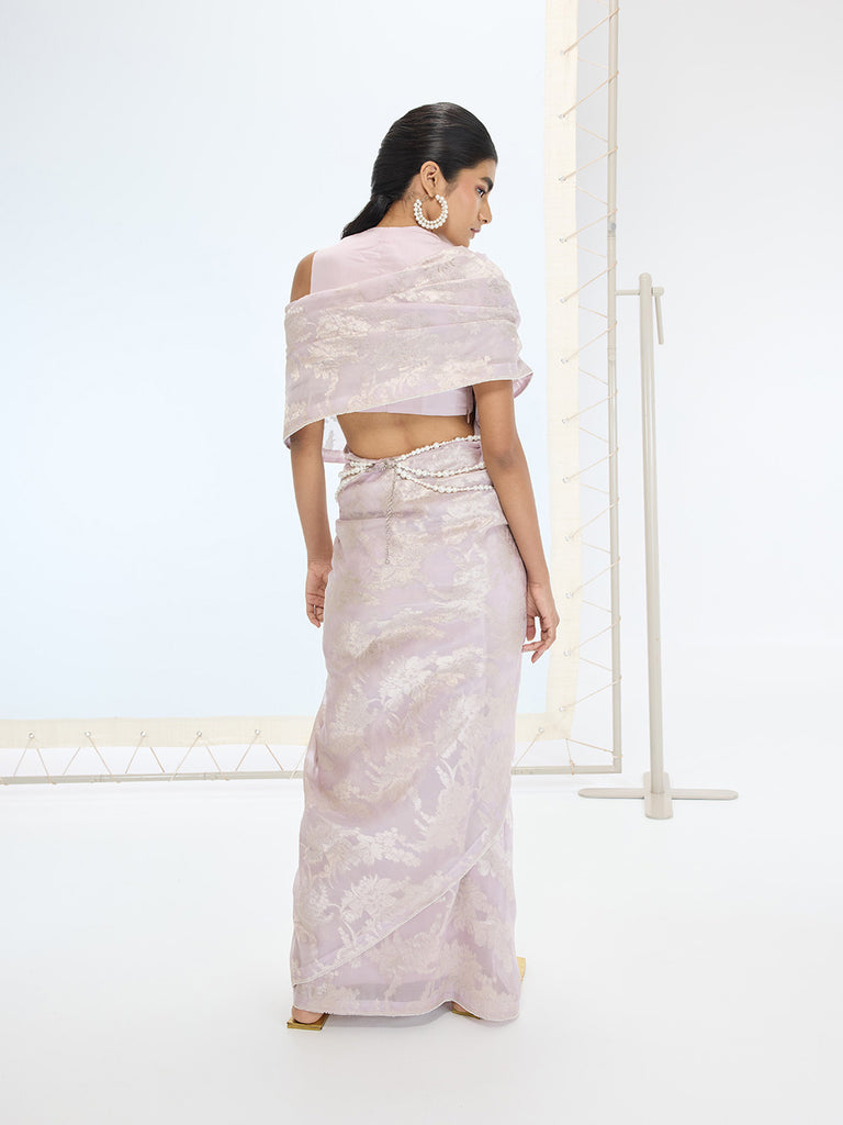 The Diana Saree In Mauve