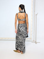 The Zebra Print Saree
