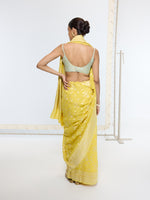 Handwoven Mustard Yellow Saree