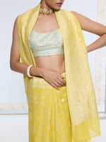 Handwoven Mustard Yellow Saree