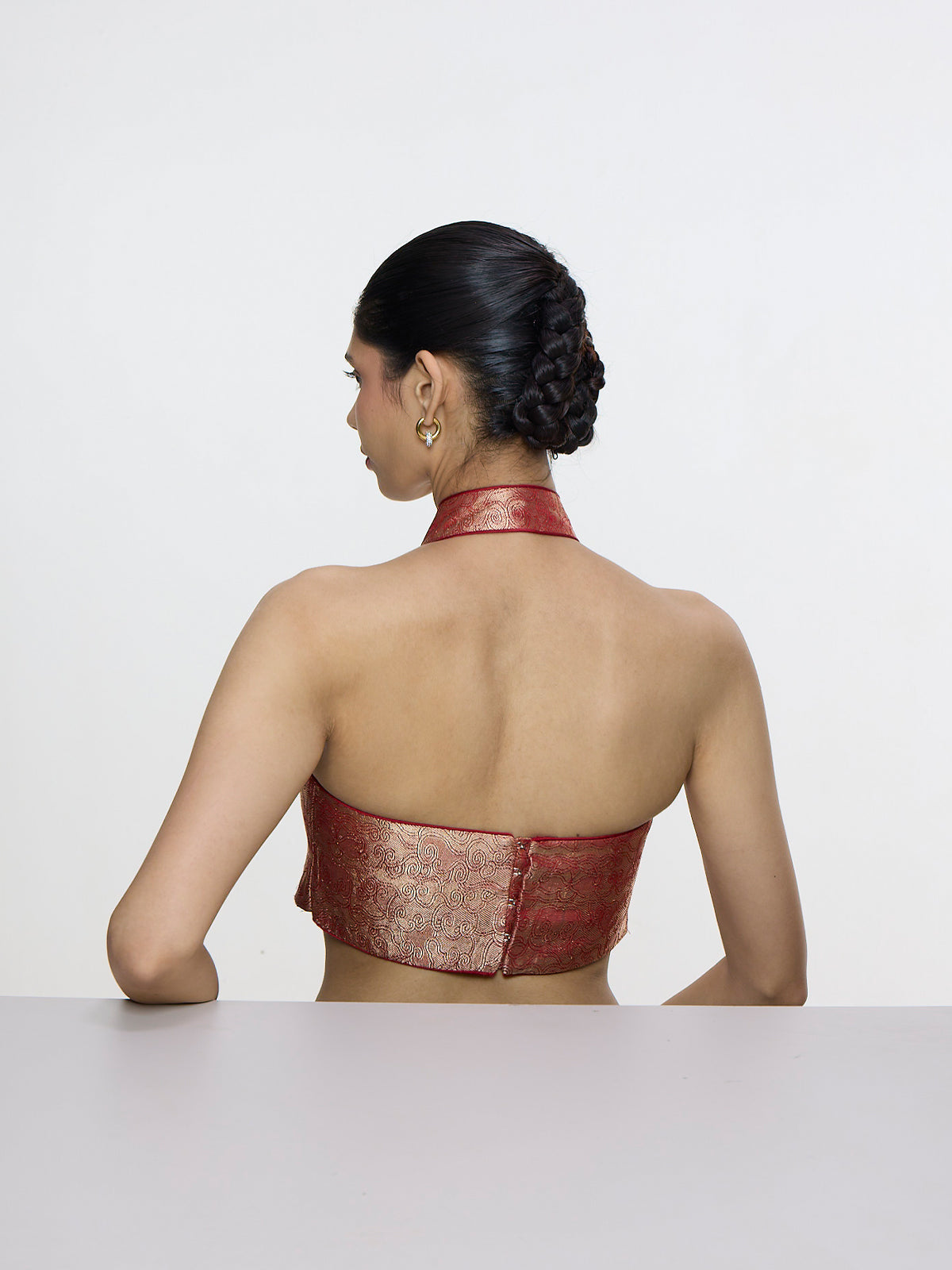 Handwoven Crimson Red Blouse