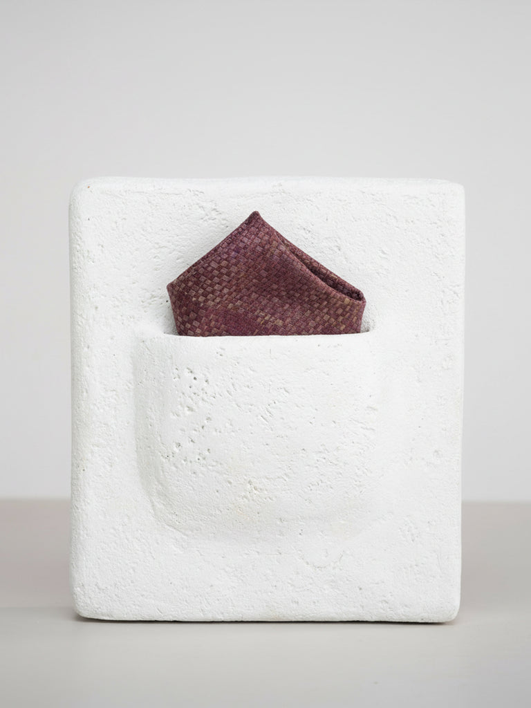 Handwoven Lilac Georgette Pocket Square