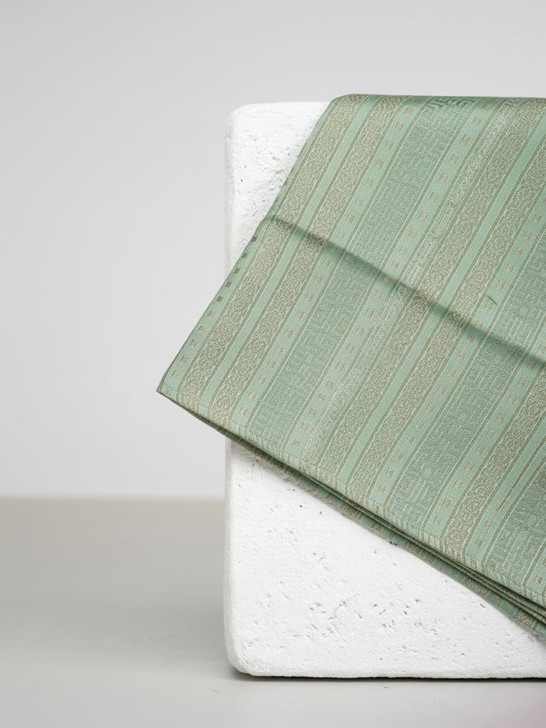 Handwoven Aqua Blue Silk Pocket Square