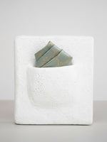 Handwoven Aqua Blue Georgette Pocket Square