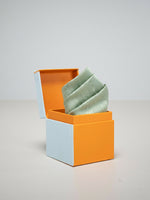 Handwoven Aqua Blue Silk Pocket Square